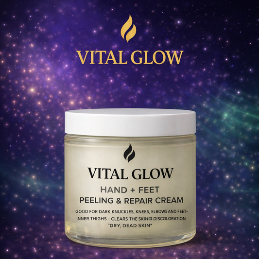VITAL GLOW™
TAMARIND DARK SPOT REMOVER
Hand + Feet Peeling & Repair Cream**