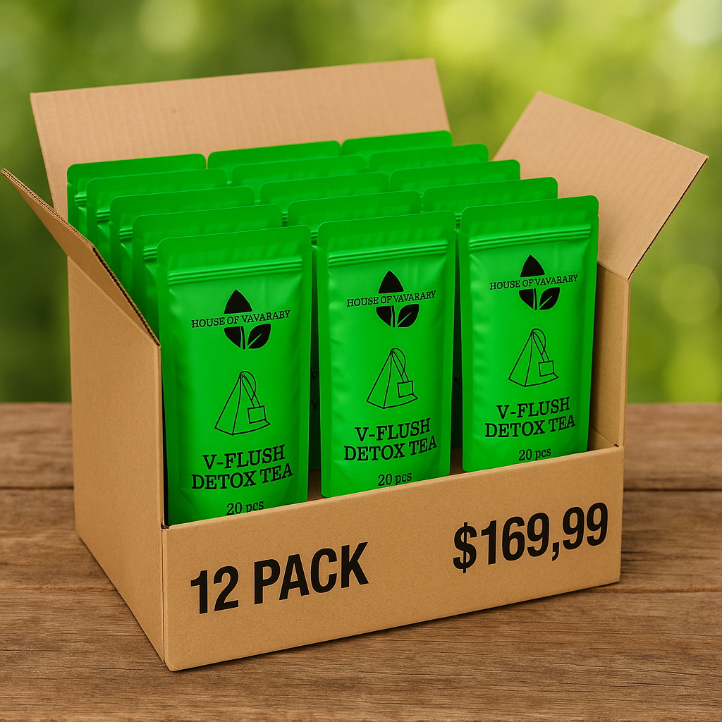 V-flush detox 12 packs box.                   (boite douzaine)