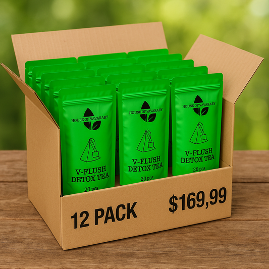 V-flush detox 12 packs box.                   (boite douzaine)