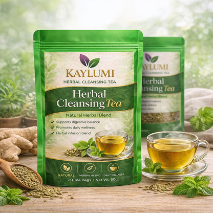 Kaylumi detox tea/ Fat burner gummy. (Boule gress nan vant set)