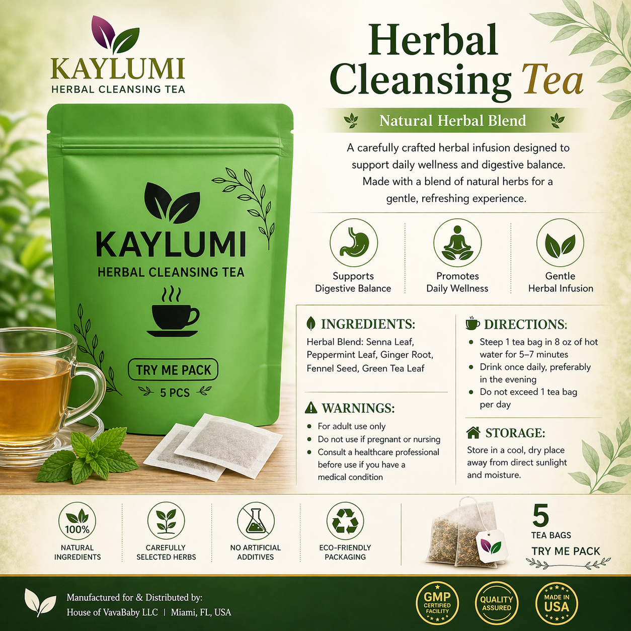 Kaylumi mini 5 pcs try me pack.( v-flush)
