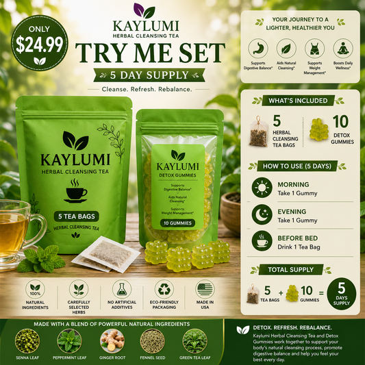 HERBAL CLEANSING TEA + GUMMIES SAMPLE